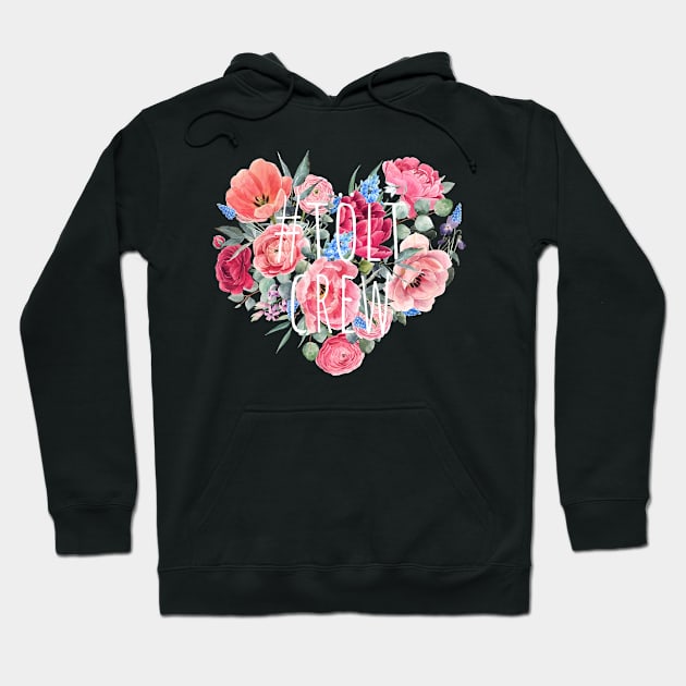 #tölt crew Cute Flower Heart Hoodie by hexchen09